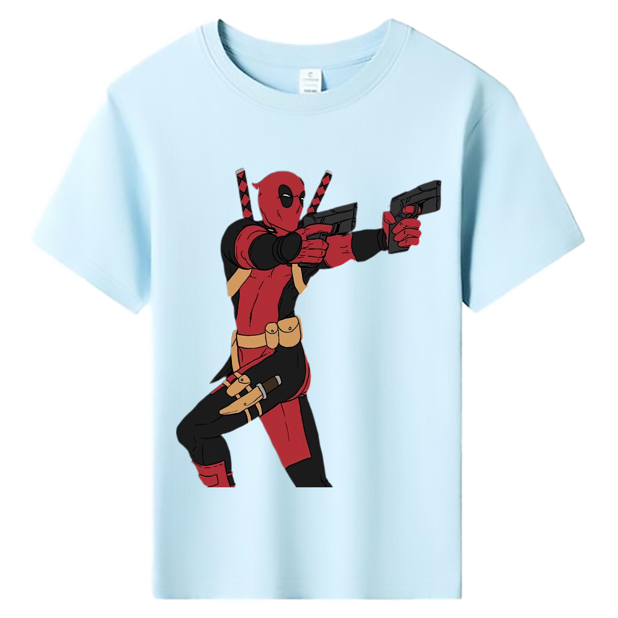 （画像用） Deadpool デッドプール 綿100％キッズTシャツ（フロントプリント）